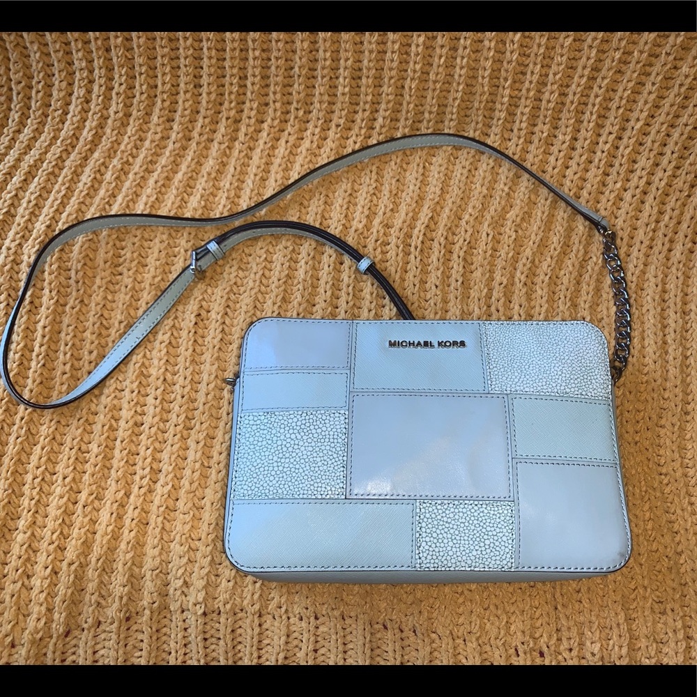 Michael Kors Seafoam Green Cross Body Bag